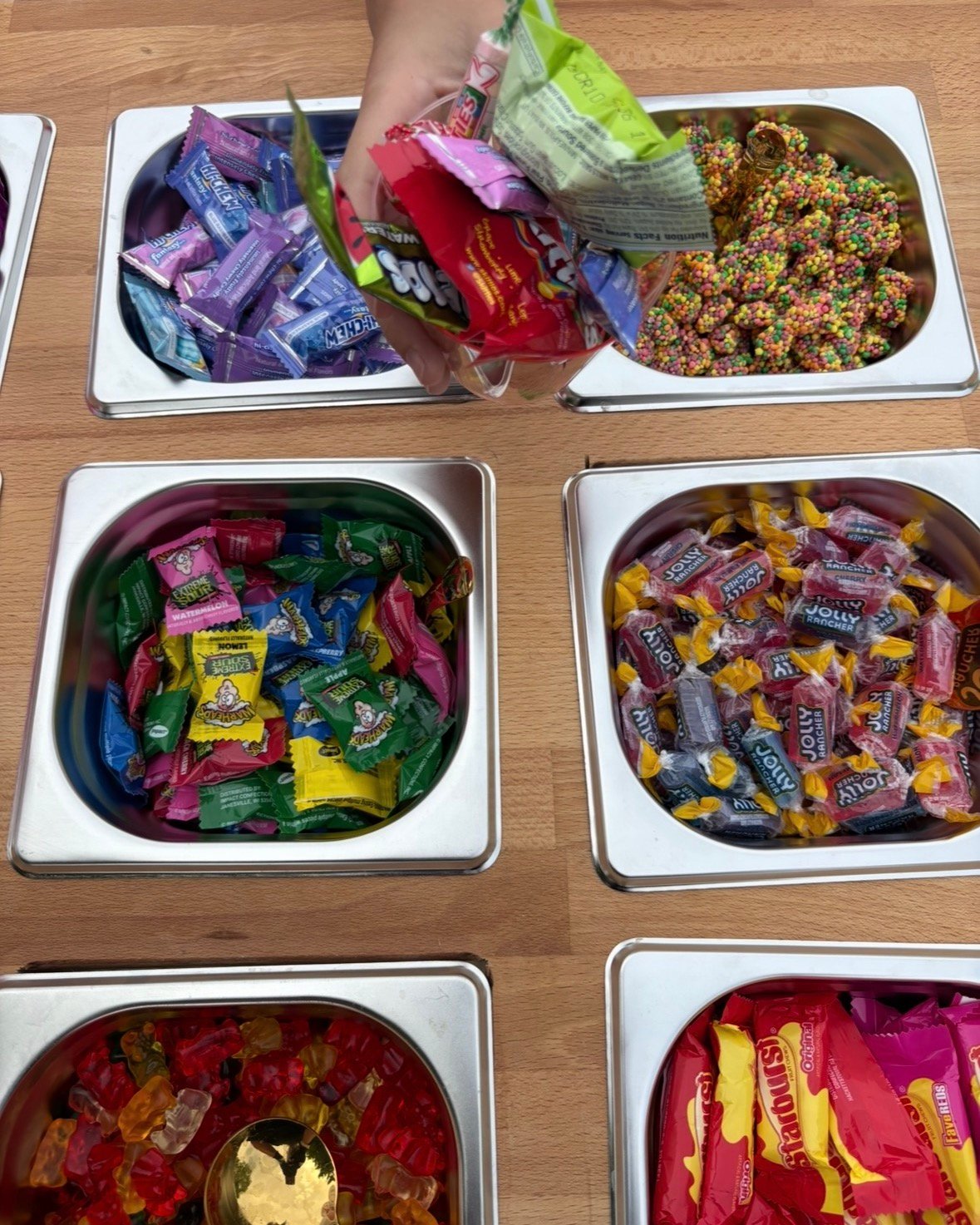 Candy cart selection