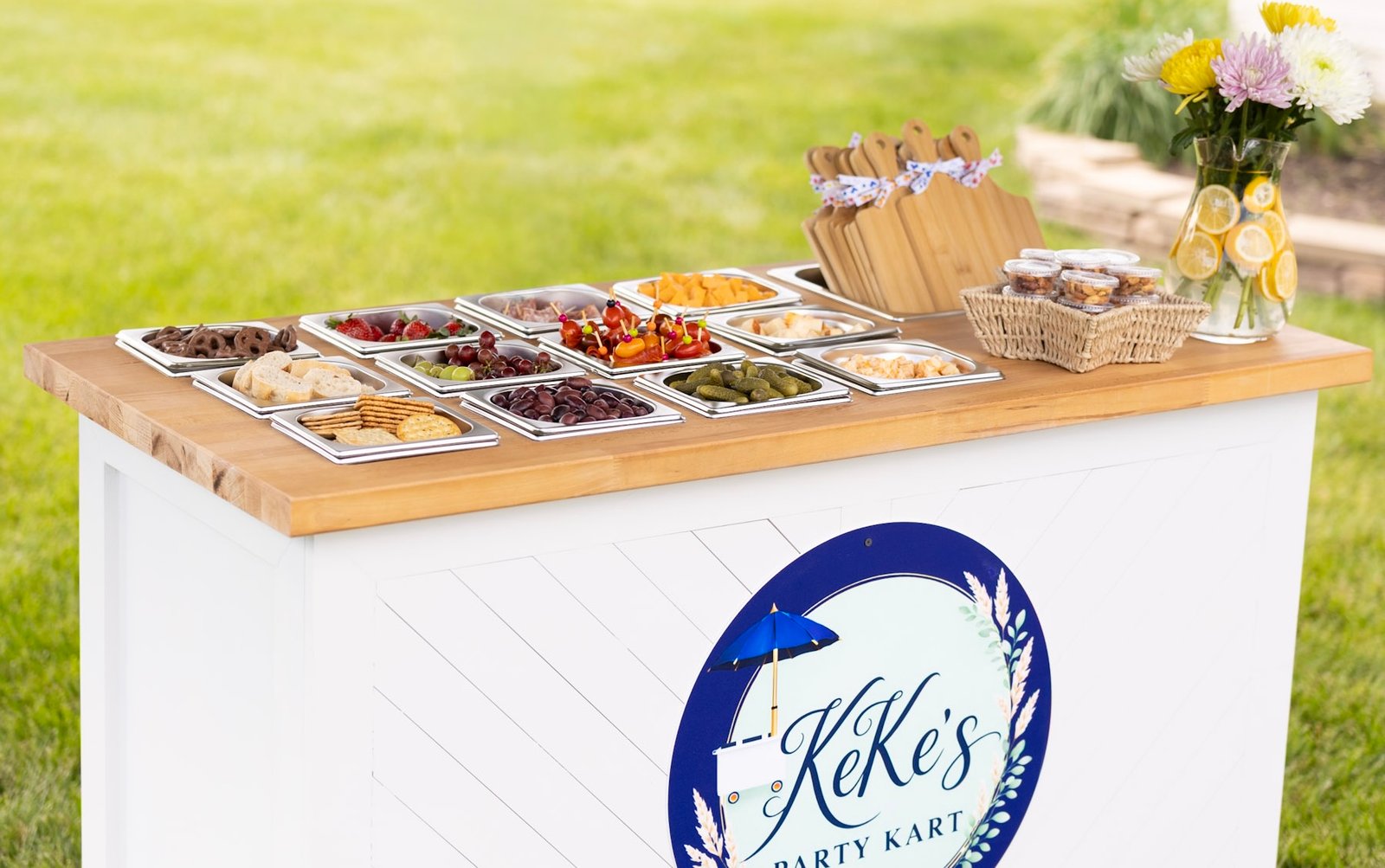 KeKe's charcuterie cart