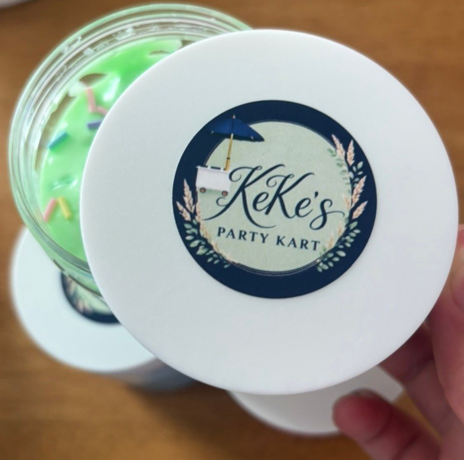KeKe's branded slime jar